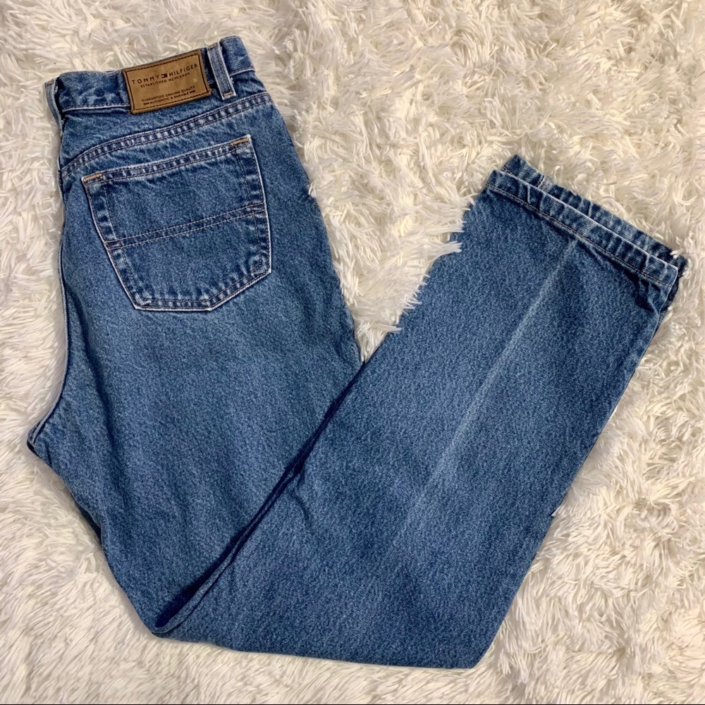 Tommy Hilfiger Straight Leg High Waisted Jeans